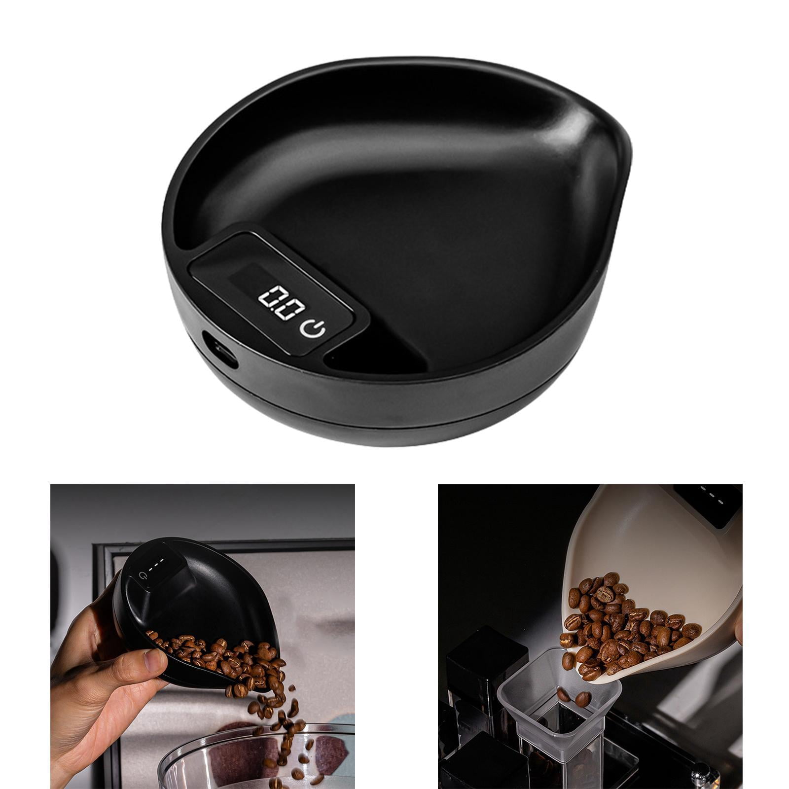 TISHITA Coffee Scale,Espresso Coffee Scale,LED Screen,Portable,Precision Kitchen Food Scale Waterproof for Coffee Baking Kitchen Home black