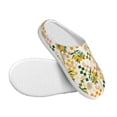 thumbnail image 3 of Wukai Hawaii Palms Print Women's Indoor Bedroom Slipper Slip On Shoes, Unisex House Shoes with Anti-Skid Sole for Men, Gift for Women Men-35/36, 3 of 7