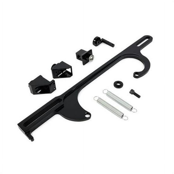 Billet Aluminum Throttle Cable Bracket, Holley 4150/4160, Black