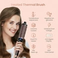 thumbnail image 6 of Suerbeaty Curling Iron Brush for Blowout Look, 9 Heat Temps Hot Ionic curling iron 1 1/2 inch Dual Voltage for Traveling, 6 of 9
