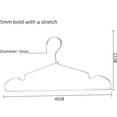 thumbnail image 1 of Percha de aluminio para secar pantalones, de metal, con clip para pantalones, de aleación de aluminio sin costuras, gruesa y antideslizante, 1 of 1