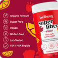 thumbnail image 3 of Bellway Super Fiber Powder + Fruit, Sugar Free Psyllium Husk Fiber Supplement, Raspberry Lemon, 60 Servings, 3 of 7