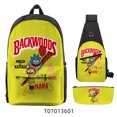 thumbnail image 1 of New cartoon BACKWOODS three-piece schoolbag for primary and secondary school students, 1 of 1