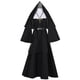 thumbnail image 5 of Vestido estilo gótico de monja Cos Color sólido vestido de pastor de terror para mujer ropa de fiesta, 5 of 9
