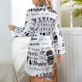 thumbnail image 6 of Retirement Apparel Night Robe Long Sleeve V Neck Robe With Belt Women's Sleepwear Dresses, 6 of 9