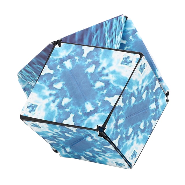 Cubo Magnético ABS Geométrico Bling Bling Juguete Para Descompresión Diaria Mar Azul Grano