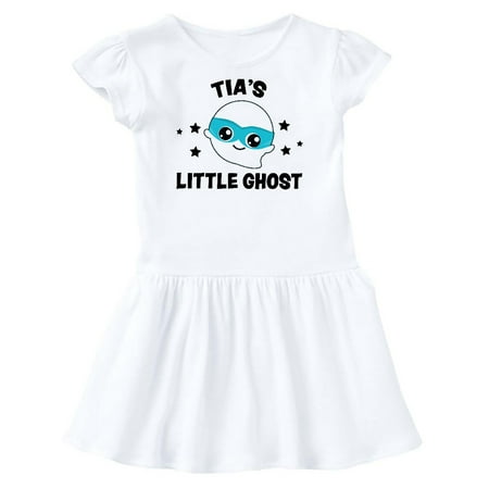 

Inktastic Cute Tia s Little Ghost with Stars Gift Toddler Girl Dress