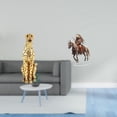 thumbnail image 2 of Escultura de caballero de acrílico dorado, adorno decorativo para mesa, centro de mesa, para oficina y hogar, colección impermeable, regalo d, 2 of 8
