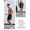 thumbnail image 6 of NORTHYARD Men's 5" Gym Shorts Athletic Running Basketball Workout Shorts with 3 Zipper Pockets Black L, 6 of 8