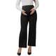 thumbnail image 1 of Pantalones de trabajo de maternidad Inspire Chic para mujeres, elásticos sobre el vientre, formales, con bolsillos, XL, negros, 1 of 6