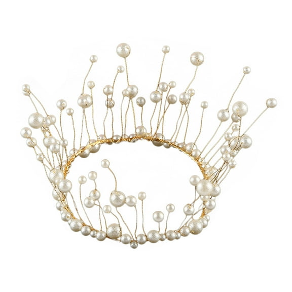 ROMANSENTIAL 1Pack 5.03X5.03X4.52in Crown Cake Decoration for Birthday Weddings