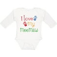 thumbnail image 3 of Inktastic I Love My Meemaw Girls Long Sleeve Baby Bodysuit, 3 of 5