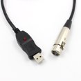 thumbnail image 4 of Cable de micrófono USB 2.0 de metal Cable convertidor de enlace de micrófono sin conductor Cables de conector de cable de audio Inevent EL5004-00, 4 of 7