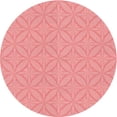 thumbnail image 1 of Ahgly Company Machine Washable Indoor Round Transitional Pastel Pink Area Rugs, 4' Round, 1 of 7