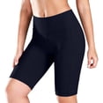 thumbnail image 2 of UDAUDU Biker Shorts for Women with Pockets High Waisted 6"/7" Booty Comfy Spandex Volleyball Short for Workout Gym Yoga Black L, 2 of 9