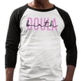 thumbnail image 2 of Birth Doula Three-Quarter Raglan Sleeve Baseball Shirt Unisex X-Large White/Black, 2 of 5