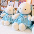 thumbnail image 3 of Rabbit Doll Comfortable High Elasticity with Dress Stuffed Long Ear Rabbit Sleeping Cute Toy for Kids, 3 of 8