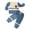 Blue, variant on YDFCWXW Toddler Baby Boy Outfits Contrast Color Sweatshirt Pant Set Long Sleeve Checkerboard Sweatshirt Pant Set Toddler Clothes Winter (Blue, 6-12 Months)