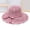 Hot Pink, variant on AirLoni Women Woven Bucket Hat Ruffled Bowknot Decoration Wide Brim UV Protection Foldable Breathable Lightweight Beach Vacation Casual Summer Sun Hat Beige,One Size