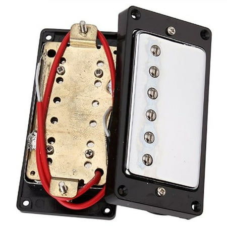 1set Humbucker Pickup Chrome for Gibson Les Paul Replacement for Electric (Best Neck Pickup For Les Paul)