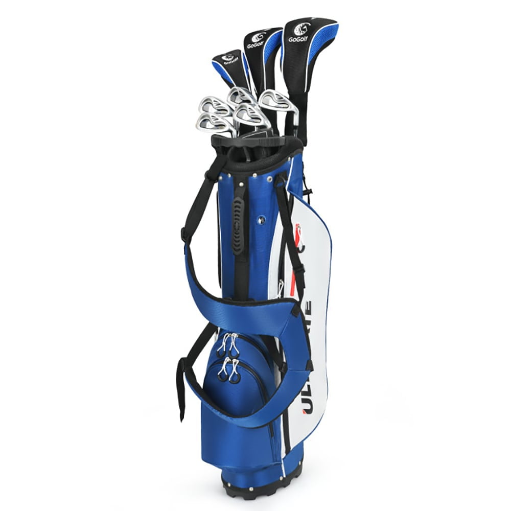 Aimee Lii Men's Profile Complete Golf Club Package Set Includes 10 Pieces, Outdoor Exercise for Sports Lovers-Blue