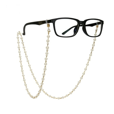 Imitation Pearls Bead Eyeglass Chain Glasses Strap Cords Sunglass Holder Lanyard Necklace