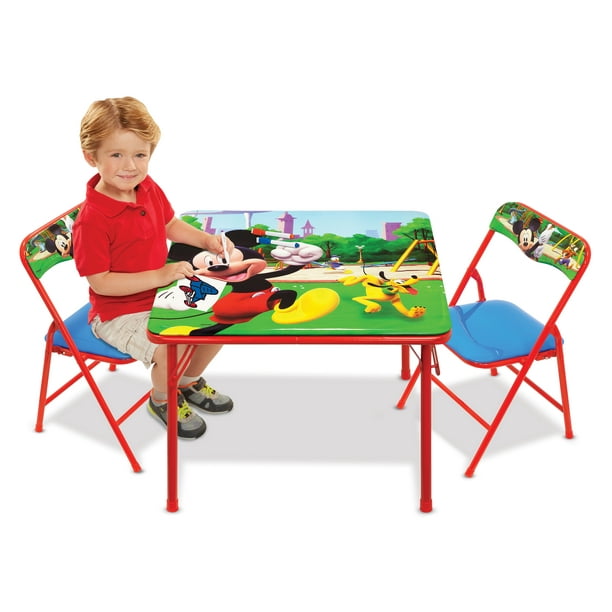 Mickey Mouse Erasable Activity Table and Chairs Playset