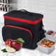 thumbnail image 4 of Bolsa de almuerzo aislante maletín bolsa de herramientas caja bento almuerzo/trabajo/escuela/playa/picnic negro, 4 of 5