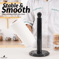 thumbnail image 2 of Radicaln Marble Paper Towel Holder 12.5 inch Black Towel Stand for Bathroom and Kitchen, Premium Handmade Countertop Towel Holder, Elegant and Durable Design, 2 of 8
