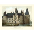 thumbnail image 2 of Petit, Victor 24x19 Gold Ornate Wood Framed with Double Matting Museum Art Print Titled - Petite French Chateaux II, 2 of 4