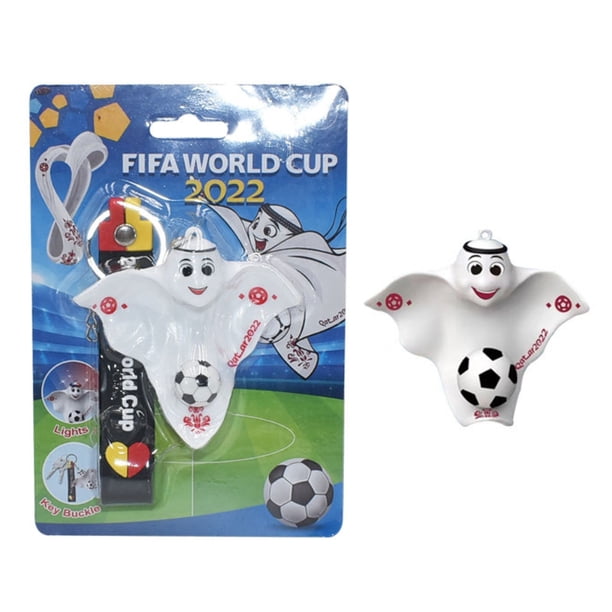 Llavero con la mascota del partido de fútbol de Qatar 2022, figura de fútbol, regalo de fútbol para fiestas temáticas de fútbol, suministros de recuerdo.
