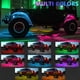thumbnail image 4 of Lámpara de atmósfera de automóvil 4PCS Kits de luces LED de roca Luz LED colorida para automóvil Tiras de luces de control de aplicaciones IP68 Ajuste de brillo a prueba de agua Conexión BT 5.0 sincro, 4 of 8