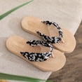 thumbnail image 2 of jiaxiM Wedge Flip Flops for Women Thong Sandals for Women Dressy Fashion Womens House Slippers Non- Orthopedic Sandals for Women Tpr Sole Summer Shoes for Women, 2 of 9