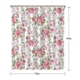 thumbnail image 5 of Pioneer Flower Floral Print Pattern Shower Curtain 72"x84" ,Bathroom Decorative Shower Curtains Set with 12 Hooks,Modern Waterproof Washable Shower Curtain, 5 of 6