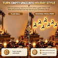 thumbnail image 5 of LED Reindeer Wall Decorations Festive Christmas Lighting for Indoor Display Arrange Deer Glowing Figures Together or Apart to Create Cozy Ambience in Bedrooms Hallways Living Areas 1 Set-B(6PCS), 5 of 8