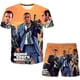 thumbnail image 1 of Grand Theft Auto Conjuntos de ropa Moda de verano Camisetas de dibujos animados Pantalones cortos Trajes de 2 piezas GTA5 Disfraces de cuello redondo Suits3T Gao Jinjia LED, 1 of 2