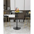 thumbnail image 6 of FDW Portable Round Pub Table, Black, 6 of 7