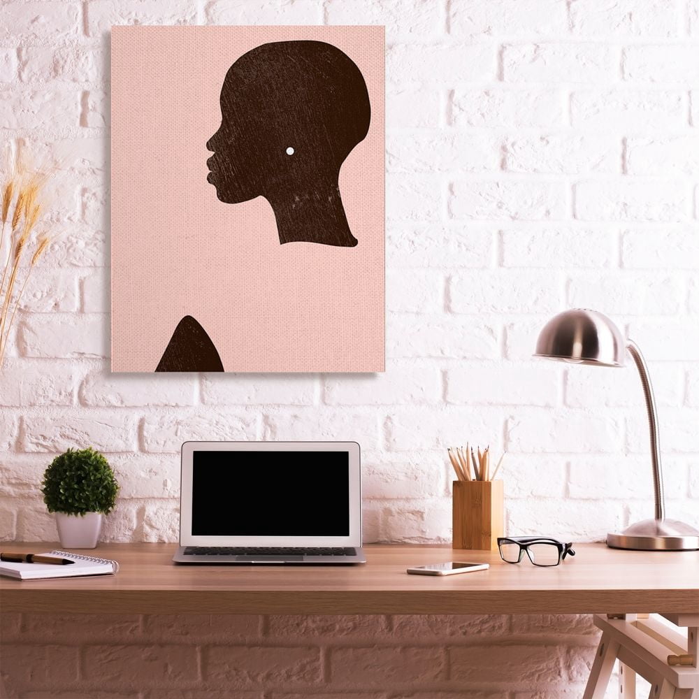 Stupell Industries Glam Female Side Portrait Pearl Earing Canvas Wall Art Design by Jennifer Paxton Parker