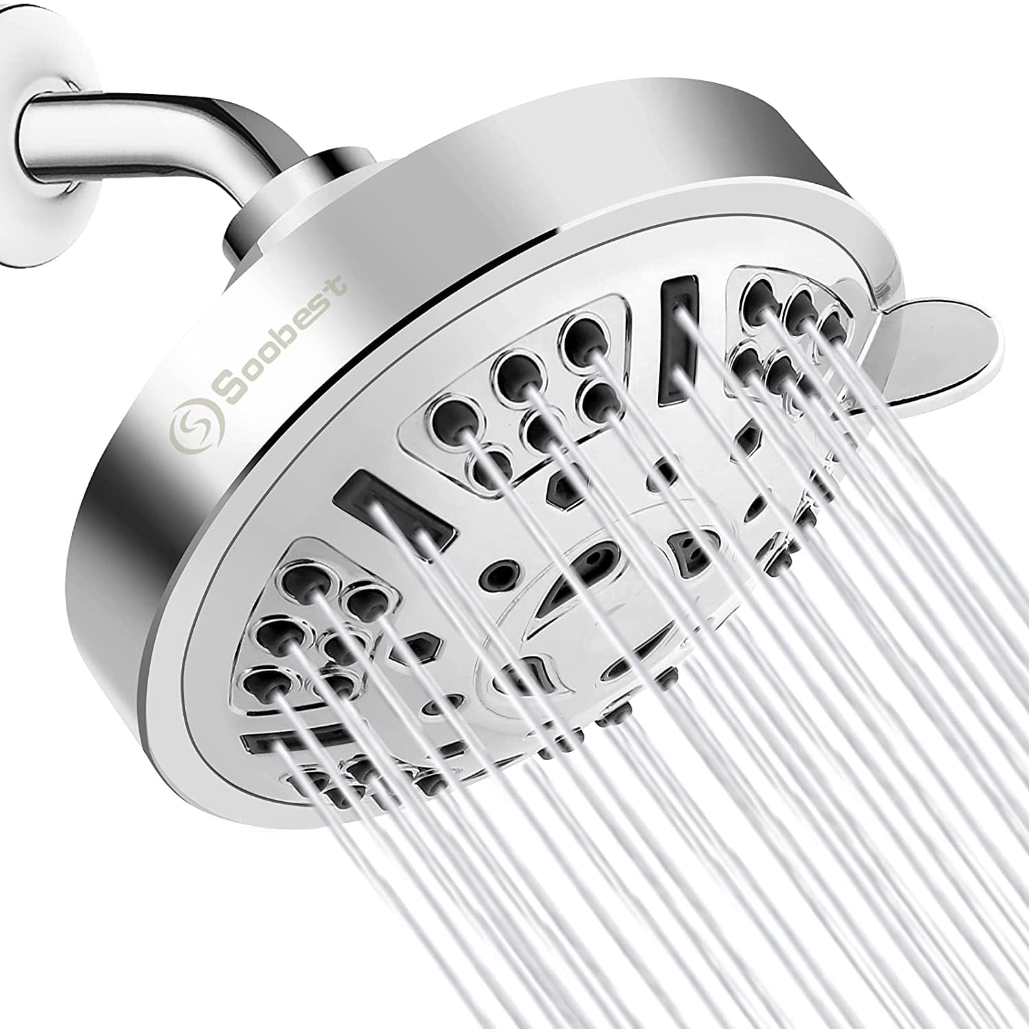 High Pressure Fixed Shower Head 4.2 Inch 9 Spray Settings Chrome Showerheads with 360° Adjustable Angle,Water Saving,Awesome Shower Experience Even at Low Flow,Easy to Install for Bathroom | Walmart Canada High Pressure Fixed Shower Head 4.2 Inch 9 Spray Settings Chrome Showerheads with 360° Adjustable Angle,Water Saving,Awesome Shower Experience Even at Low Flow,Easy to Install for Bathroom | Walmart Canada