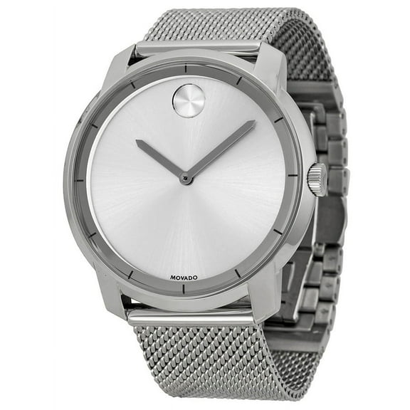 Movado Men's Bold Large Sunray Dial Analog Quartz 44mm Watch 3600260