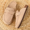 thumbnail image 2 of Pantoufles Sabot en Daim Classique Antidérapantes pour Hommes et Femmes Activités Extérieures Plage, 2 of 10