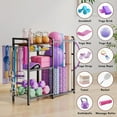thumbnail image 6 of Weight Rack for Home Gym - Exercise Equipment Storage Organizer for Yoga Mat Dumbbells Kettlebells Foam Roller Yoga Strap & Resistance Bands, Ideal Yoga Mat Holder & Workout Equipment Organizer, 6 of 9