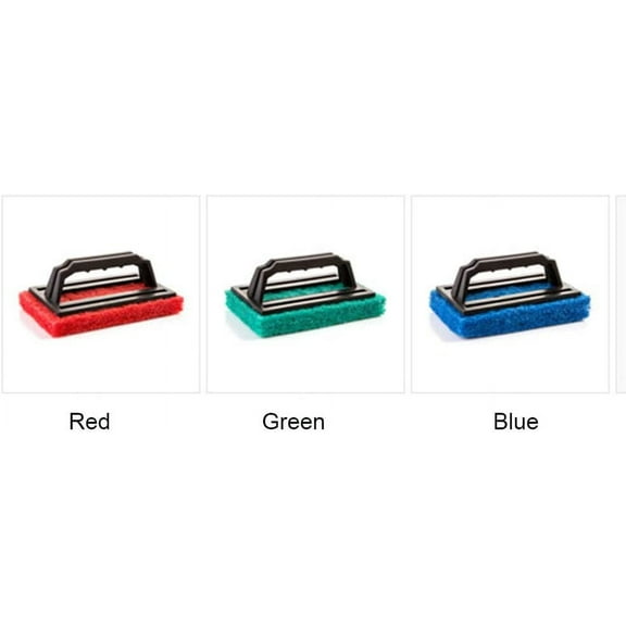 Waterline Scrubber, Non-Scratch Bathtub Scrubber with Handle, Clean for Shower Tile, Bathtube Sink Spas Tubs & Swimming Pool Step, Hot Tub Swimming Pools Cleaning(Red)