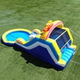thumbnail image 6 of Relunch 24FT PVC Inflatable Double Water Slide with Pool & Climbing Wall, Backyard Water Park w/ Blower for Kids Party 24x11x12ft, 6 of 12