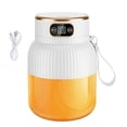 thumbnail image 5 of URTERYSER Portable USB Rechargeable Juicer Blenders 600ml Capacity Juices Maker Fruit Juicing Cup for Travel and Office Use White 1, 5 of 8