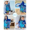 thumbnail image 6 of Usaibhir Hooded Kids Beach Towels - Toddler Bath Towel Girls Boys Swim Cover-ups for Ages 3 to 7 Kids Pool Towels Quick Dry Lightweight Soft Microfiber Poncho 23.6x47.2 inch, 6 of 7