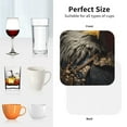 thumbnail image 6 of Gaeub Noble Style Bald Eagle Print 4 Pcs Leather Coasters for Drinks ,Drink Coasters Sets,Drink Table Cup Coasters for Living Room Kitchen Coffee Decor-Square, 6 of 6