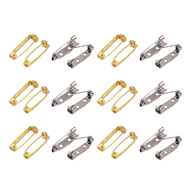 EeaseCA 100Pcs Handmade Safty DIY Mini Buckle Pin Clothes DIY Accessories Mixed Color (2mm)