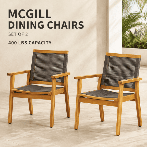 McGill Dining Chairs, Set of 2, 400 lb Capacity