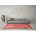 thumbnail image 3 of Ahgly Company Indoor Round Medallion Red Traditional Area Rugs, 4' Round, 3 of 4